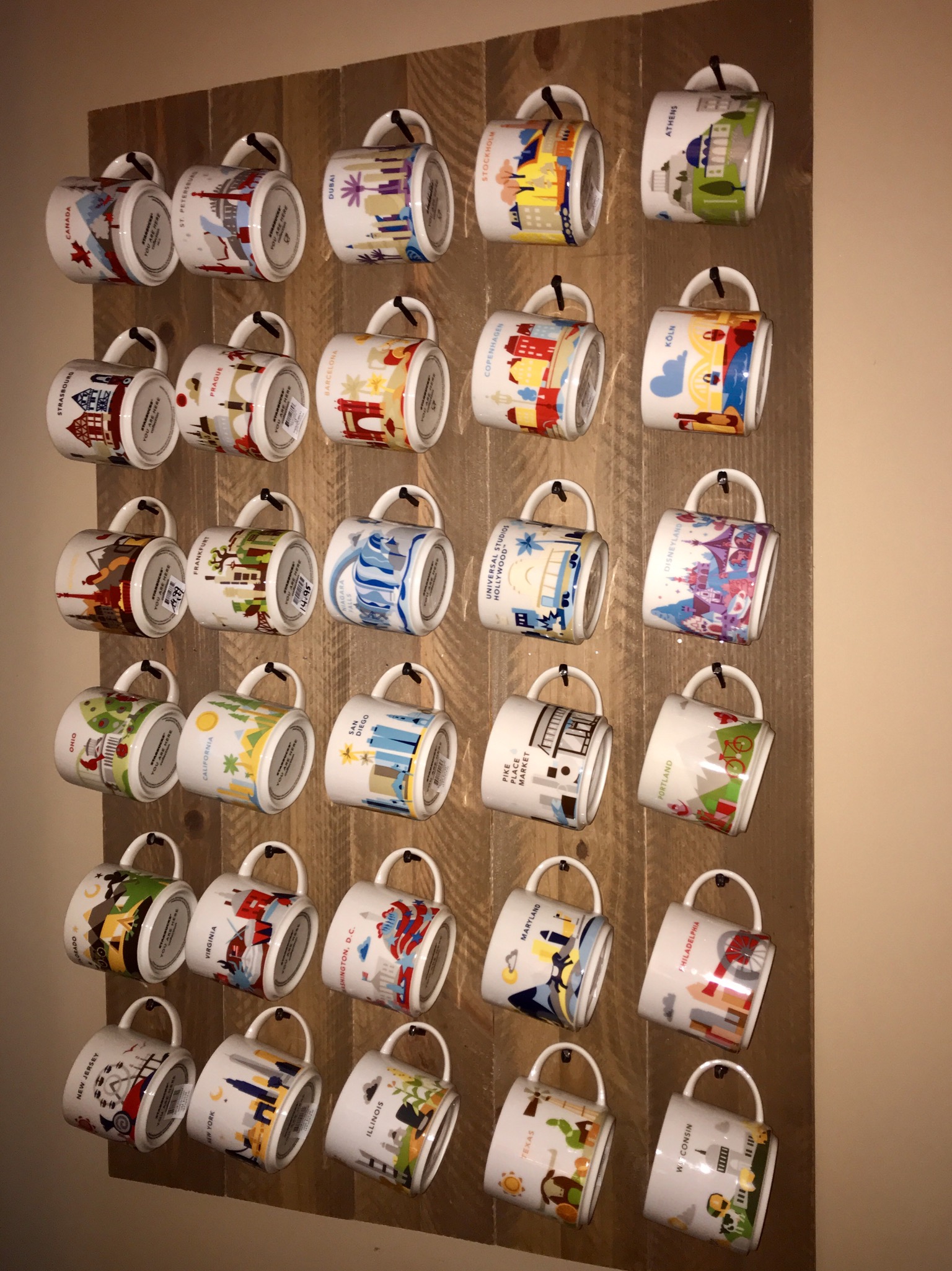 DIY Coffee Mug Holder Wall Mounted Rack 